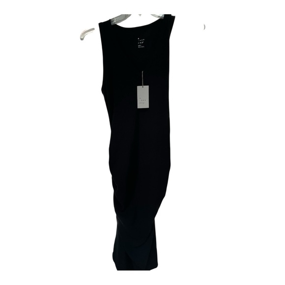 a new day Dresses & Skirts - A New Day Black Ribbed Sleeveless Sheath Maxi Dress